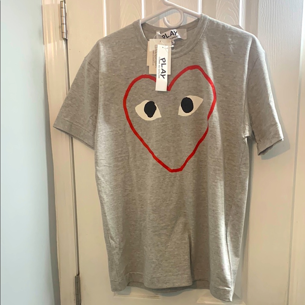COMME des GARÇONS PLAY Red Heart Sketch T-Shirt